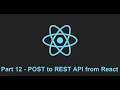 How to Send POST Request from React Application to REST API