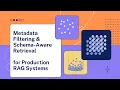 Metadata Filtering Schema-Aware Retrieval Build Smarter RAG Systems Codersarts AI