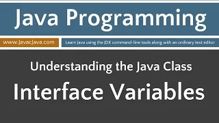 Learn Java Programming - Interface Variables Fields Tutorial Java 8