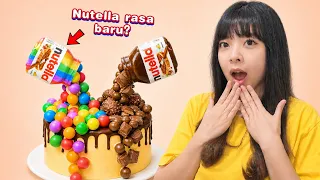 BIKIN KUE PAKE NUTELLA PELANGI??