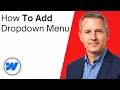 How To Add Dropdown Menu In Webflow