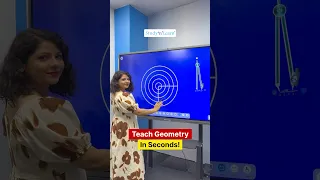Smart Board For Teaching Mathematics - Interactive Flat Panel Demo Digital Board Compass Circles