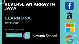 Reverse An Array In JAVA Learn DSA Newton School