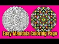 Mandala Coloring Page Colored With Relaxing Music Colored By Osman Mandalas World 148