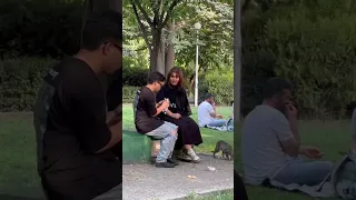 دوربین مخفی خنده دار در پارک دخترا چقدر مهربون شدن 