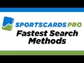 Fastest Search Methods on SportsCardsPro