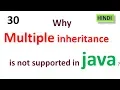 Why java doesn t support multiple inheritance Java Tutorial HINDI