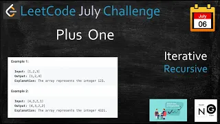 plus one plus one leetcode leetcode 66 iterative recursive