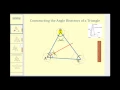 Constructing the Angle Bisectors of a Triangle