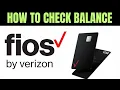 How To Check Verizon Credit Card Balance