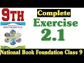Class 9 Maths Chapter 2 Exercise 2 1 New Book National Book Foundation Class 9 Maths Fazal Academy