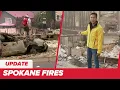 Spokane Fires Latest damage forecast and evacuation information Tuesday Noon Update