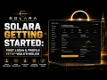 Solara Getting Started First Login Profile Setup Walkthrough