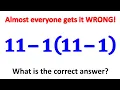 90 of people get this simple math question WRONG