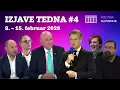 Lagu IZJAVE TEDNA #4: Golobova hiša Svobode, Odmevi Janše, cenzura Tarče (16.2.2026) | Politika Slovenije