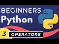 Python Operators for Beginners Python tutorial