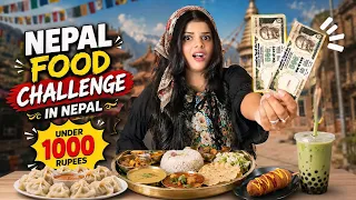 Living on Rs.1000 in NEPAL for 24 Hours!! *Difficult* | Nepalese food challenge | Jenni's Hacks