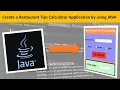 Create a Restaurant Tips Calculator by Using Java