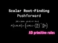Scalar Root-Finding - rule
