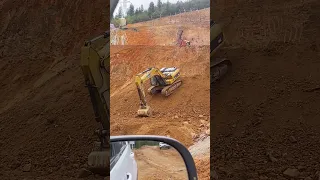 Excavator slope operation process - Good tools and machinery make work easy
