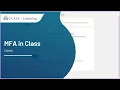 Multi-Factor Authentication on Class