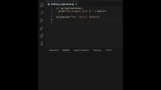 Python Arbitrary Arguments
