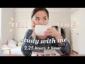 Lagu REAL TIME study with me (no music): 2.25 hour pomodoro session with breaks (background noise)