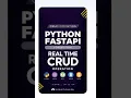 Python FastAPI Tutorial in Tamil Build REST API Project for Beginners 2026