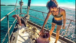 Anchoring DANGEROUSLY tied to a ROCK, at REEF in Solomon Islands” (Expedition Drenched S1 Ep.71)