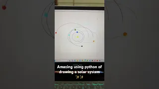 Beautiful solar system of drawing using python programming mdsaqlainm99