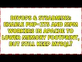 Enable PHP-ZTS and MPM Workers in Apache to lower memory footprint but still keep MySQL