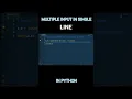 Multiple input in single line in python