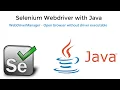 1 WebDriverManager Executing Selenium Script without driver executable