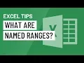 Excel Quick Tip What are Named Ranges