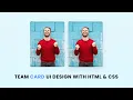 How to make website team section image portfolio using HTML CSS and Bootstrap
