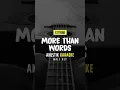 Download Lagu More Than Words - Extreme (Acoustic Karaoke) Male Key #shorts #karaokeacoustic #igocoustic