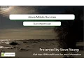 Azure Mobile Services Walkthrough