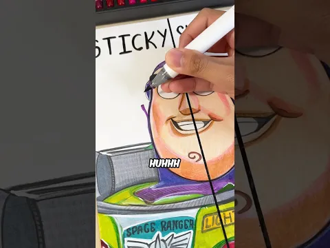 WHEN YOU ARE DRAWING THEN YOUR MARKER SLIPS…🥲✨ #art #drawing #relatable #toystory #shorts