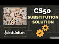 CS50 substitution solution Week 2 pset2