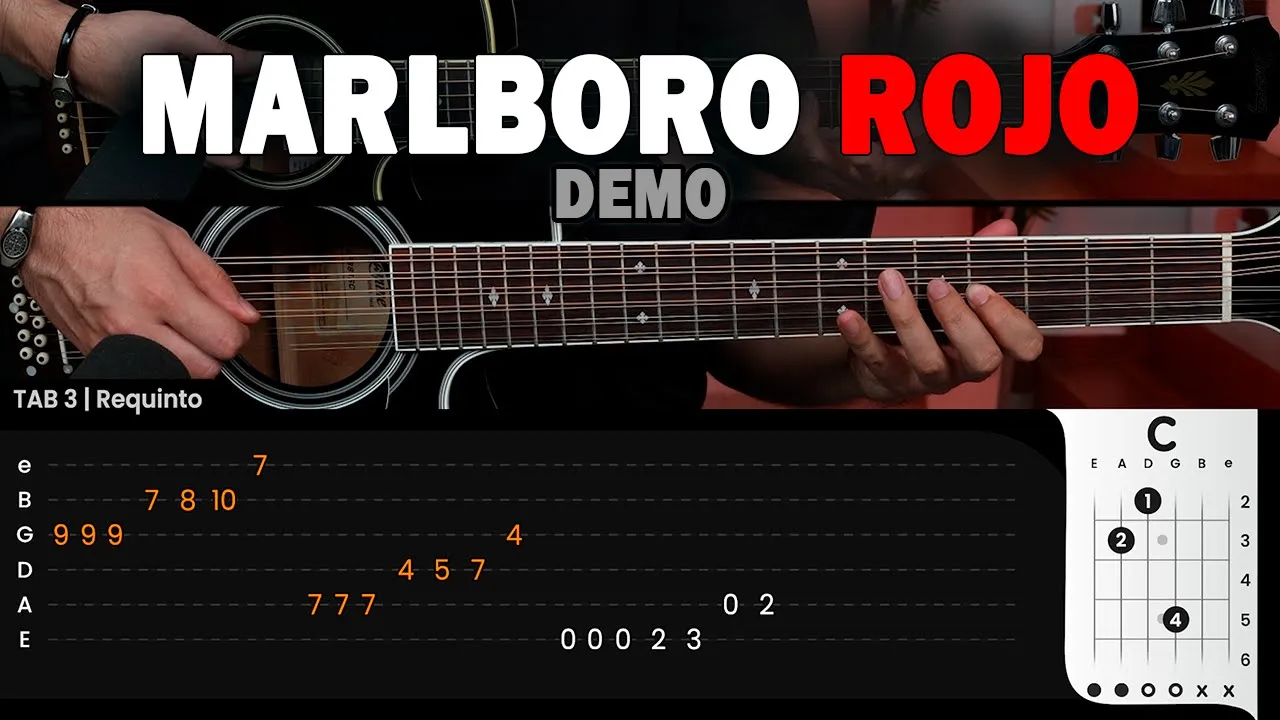 Marlboro Rojo - Fuerza Regida En GUITARRA Demo Tutorial Marlboro Rojo - Fuerza Regida En GUITARRA Demo Tutorial