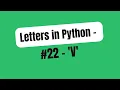 Make the letter V in Turtle
