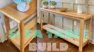 FULL BUILD Sofa Table Buffet Table Console Table