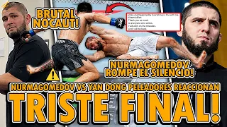 PELEADORES REACCIONAN AL BRUTAL NOCAUT a UMAR NURMAGOMEDOV vs SONG YA DONG | NURMAGOMEDOV vs YA DONG
