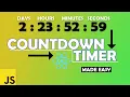 React Js Countdown Timer made easy