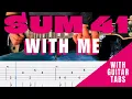 Download Lagu Sum 41- With Me Cover (Guitar Tabs On Screen)