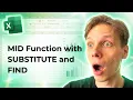 How to Use the MID Function in Excel with SUBSTITUTE and FIND 2026 Easy Guide