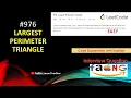 Largest Perimeter Triangle LeetCode 976 Java Coding Interview Problem LearnOverflow