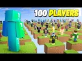 100 Player Skyblock Challenge in Minecraft