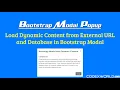 Load Dynamic Content in Bootstrap Modal