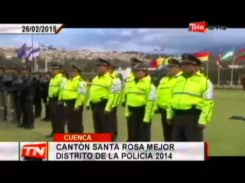 Cantón Santa Rosa mejor distrito de la Policía 2014